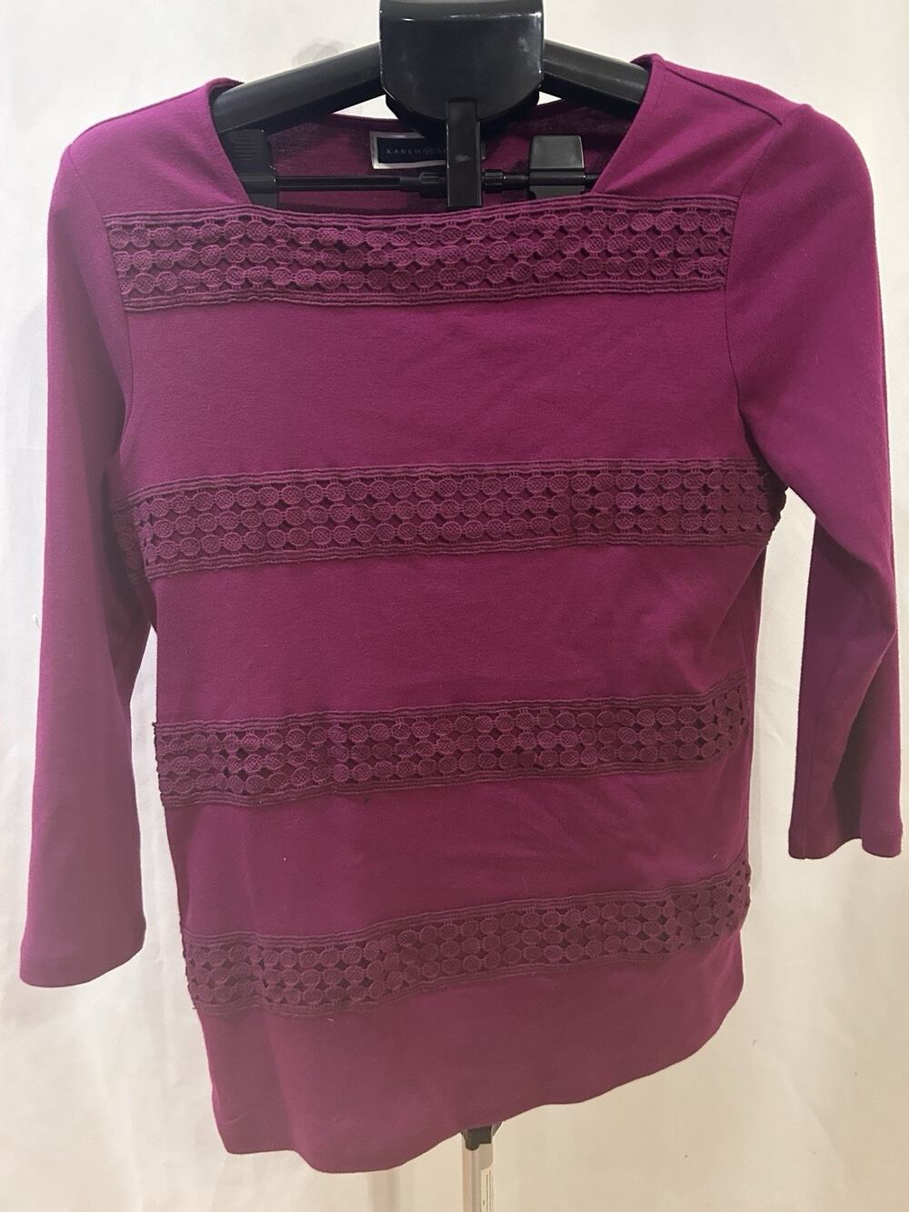 Karen Scott Fuschia Blouse size S